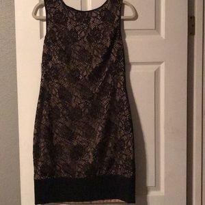 NWT black lace Cache dress